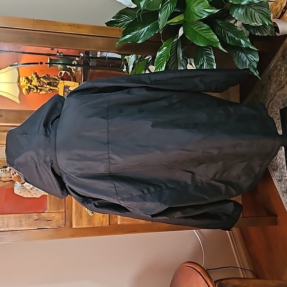 Roundtree & Yorke Black Water Resistant Double lined coat with hood size XXL - Picture 5 of 12